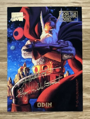 1994 Fleer Marvel Masterpieces Signature Card #87 ODIN - Mint Card! 
