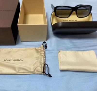 LOUIS VUITTON Sunglasses Z0277E Black/Silver Men