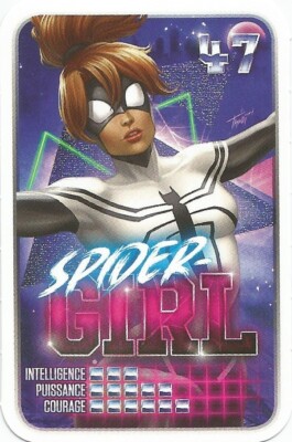 MARVEL SUPER HEROS LECLERC KARTE 2021 ENTHÜLLT DEINE MACHT SPIDER GIRL NR. 47 #CKDB