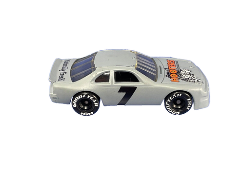 1992 Matchbox, Gray, 'Hooters', Ford Thunderbird, 1:66, Die-Cast Race Car - Picture 4 of 7