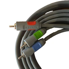Belkin Heavy Duty Component Video Cable 3 RCA 6 ft RGB HDTV DVD VCR Brand New