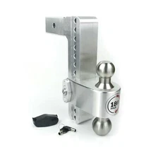 Weigh Safe Class 5 180 Hitch Adjustable 10" Drop Dual Ball Mount #LTB10-2.5