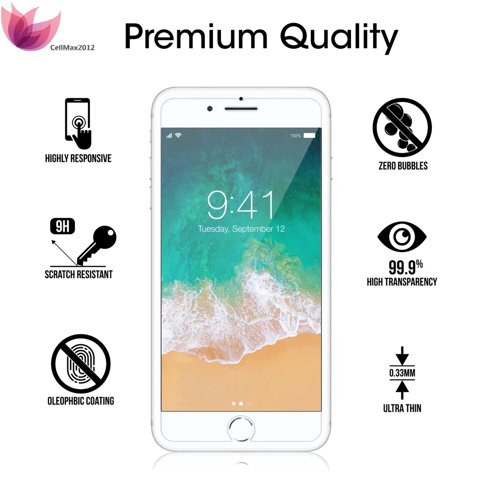 For iPhone 17 Pro Max 16 15 14 13 9H+ Hardness Tempered Glass Screen Protector - Image 4 of 4