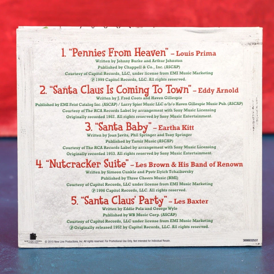 Elf Soundtrack CD Promo Sampler Baxter Kitt Prima Les Brown Band Of Renown 2003 - Image 3 of 4