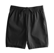 NWT Boys Tek Gear Adaptive Comfortable Woven Shorts Mineral Black Medium 10/12