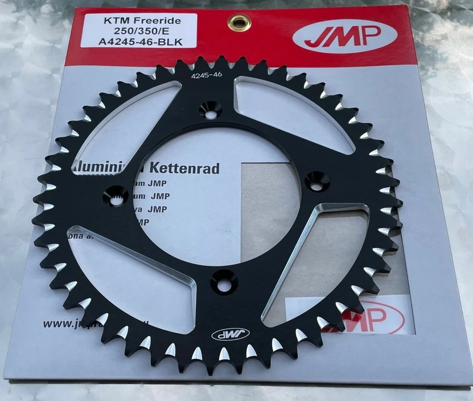 RK Alu Kettenrad 46 Z für KTM 250, 350 Freeride, E-Bike, #520, schwarz, 4245-46 - Bild 2 von 4