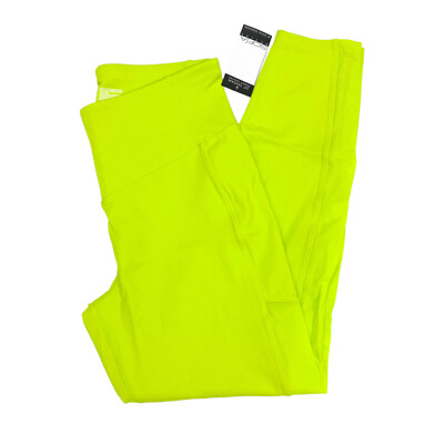 Sofia Active Womens Size M 8-10 Corset Legging 25  Inseam Lime Punch