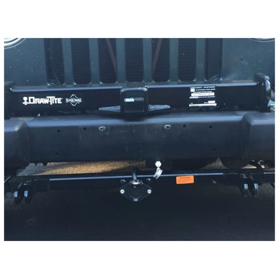 Receptor de montaje frontal Draw-Tite 65048, 2 pulgadas Receptor compatible con Jeep TJ, Wrangler, YJ Foto 4 de 4