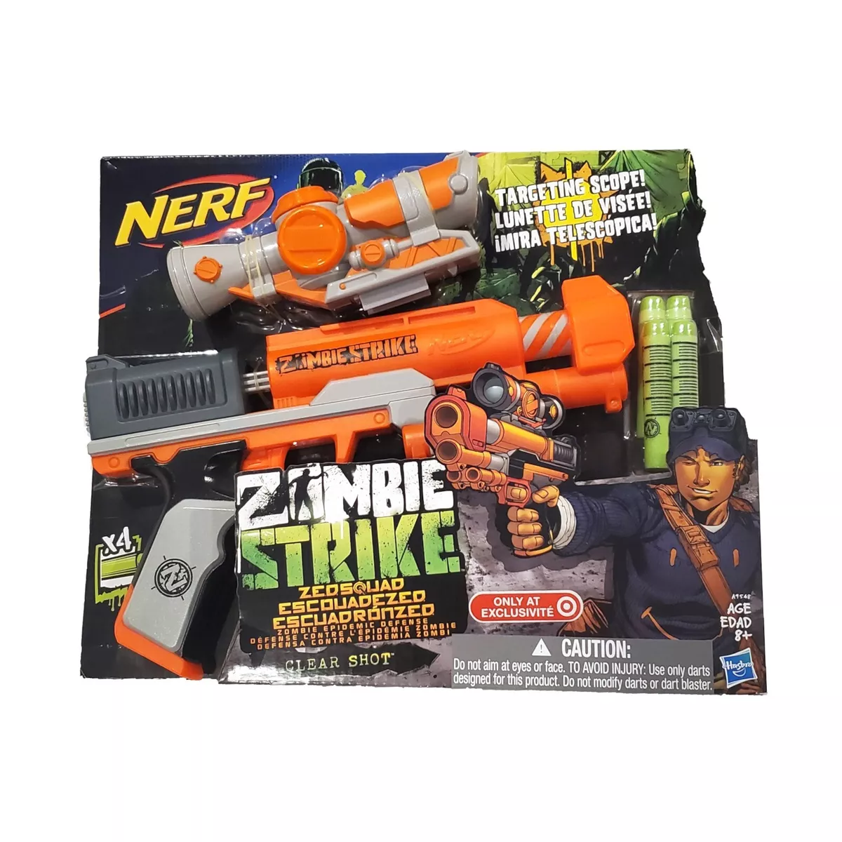 Nerf zombie cheap clearshot blaster