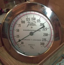 ASHCROFT SPECIAL SERVICE GAUGE GAGE 60 1062 6" 02B 30 IMV/300PSI 1/4" WL124 