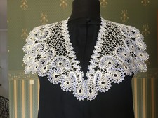 PATTERN for Large V Collar. Length 25 " Russian Vologda Lace. Full size.