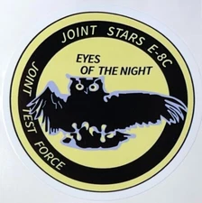 USAF Joint STARS E-8C "Eyes of the Night" Joint Test Sticker Waterproof D96