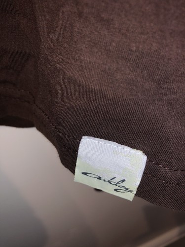 Ladies Oakley Brown Graphic Long Sleeved Top Size XL (approx 14) Late 90’s - Picture 2 of 4