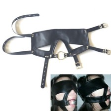 Binding Open Mouth Gags Oral Metal O-Ring Head Harness Blindfold Restraints