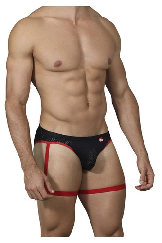 Pikante PIK 0217 Adventures Garter Briefs Color Black - Picture 4 of 9