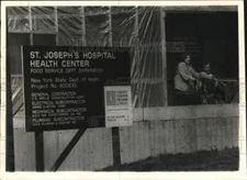 Press Photo St. Joseph's hospital Health Center Food Service Construction Area
