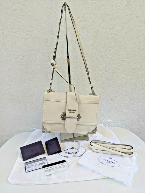 prada cahier white