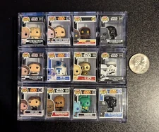 Bitty Pop! Star Wars - 1" MINIS - Complete Common Set of 12 - No Mystery