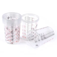 10pcs Paint Mixing Calibrated Cup Plastic Paint Mixing Cups 600ml