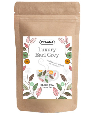 PRAANA TEE - Luxus Earl Grey Lose Schwarztee - Gastronomiepaket 500g