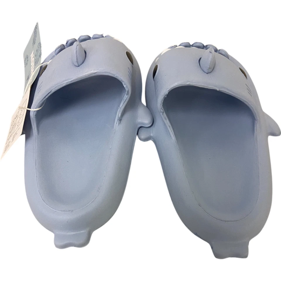 Moda Tiburón Toboganes Niños Unisex Talla 4 Azul Sin Cordones Punta Abierta Antideslizante Nuevo con Etiquetas Foto 2 de 4