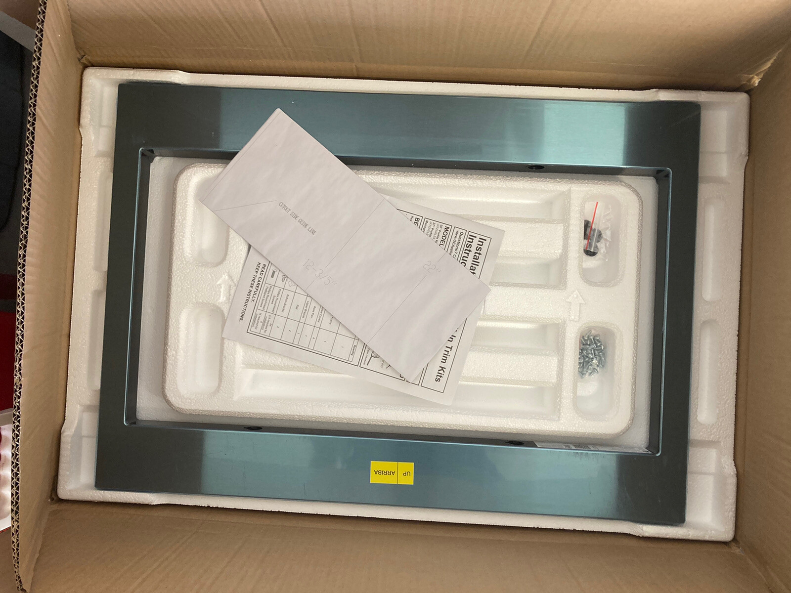 NEW GE JX7227SLSS 27" Wide Trim Kit for BuiltIn Microwaves Stainless