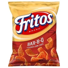 Fritos Bar-B-Q Corn Chips Original BBQ Flavored Crunchy Snack 9.25 Oz. (1 Bag)