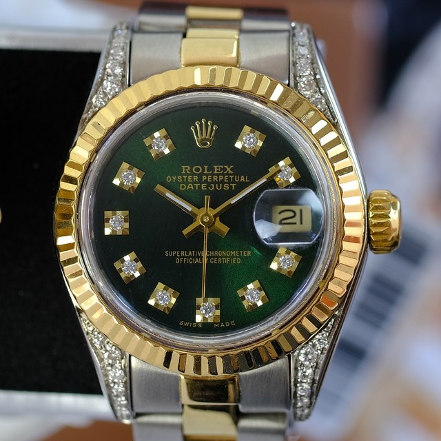 Rolex Lady-Datejust Green Women's 