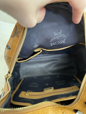 MCM Retro M Studs Stark Backpack in Visetos authentic | eBay display picture 1