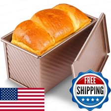 Yupjlia Pullman Loaf Pan Lid, 1LB, Nonstick, Even Baking, Clean Easily YL-PLP001
