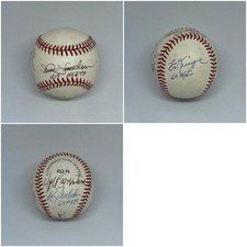 1969 NEW YORK METS TEAM MULTI SIGNED AUTOGRAPH BASEBALL - HARRLESON KRANEPOOL +2