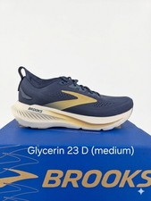 Brooks Mens Glycerin 23 D Medium Blue/Gold