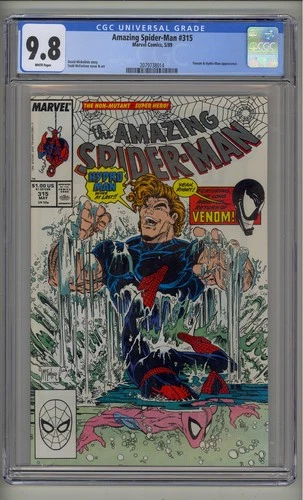 Amazing Spider-Man #315 CGC 9.8 White Pages McFarlane Art 1989 Marvel Comics