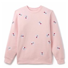 2025 DISNEY Adults Pullover Sweatshirt - MICKEY MOUSE ICON SNOWMAN Pink