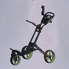 Folding 3 Wheel Golf Bag Push Cart Trolley W/Brake Scoreboard Adjustable Handle