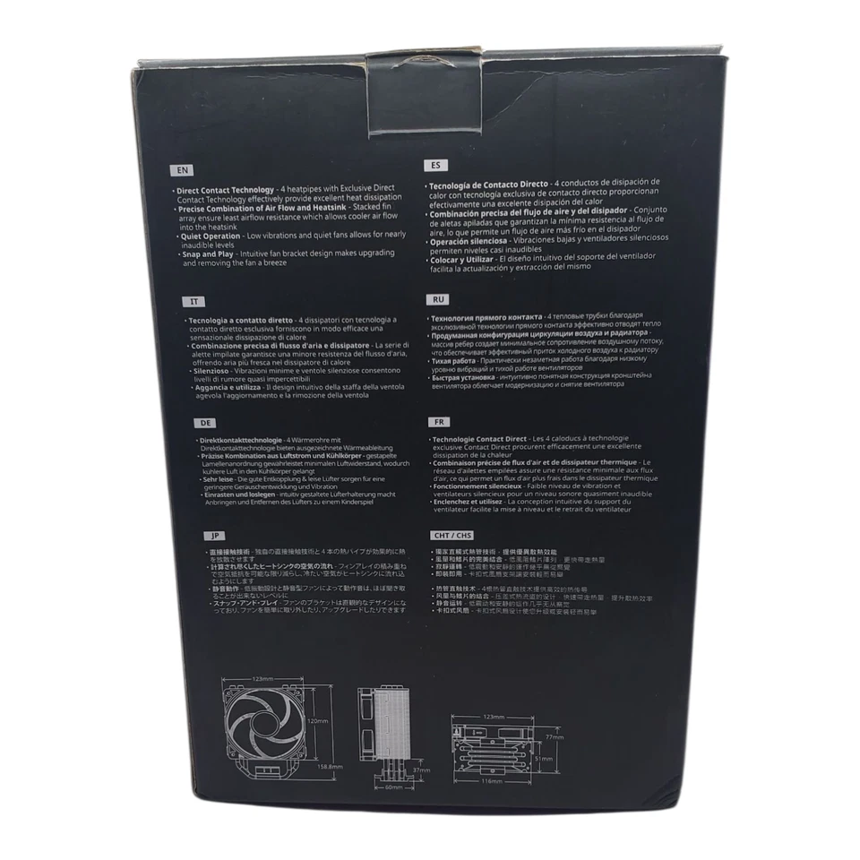 Cooler Master Hyper 212 Black Edition RGB 120mm CPU Air Cooling Fan - Image 2 of 4