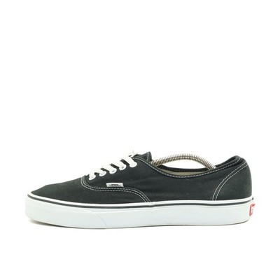 VANS Herren Authentic Sneaker Schwarz Canvas Low-Top Classic Skateschuhe EU 43,5
