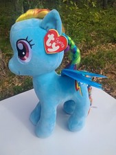 TY Beanie Sparkle My Little Pony Rainbow Dash Plush Unicorn Stuffed Toy 2016 NWT