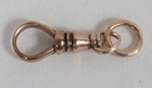 Antique 8-10K Rose Gold Pocket Watch Chain Dog Clip. 2.28g. Use or Scrap — photo 1