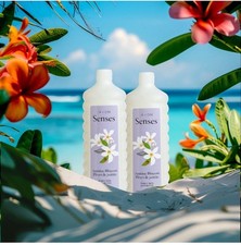 AVON Senses Jasmine Blossom 24.0 Fluid Ounces Bubble Bath Duo Set