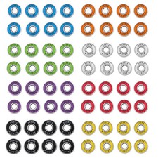8Pcs/Set 608RS Steel Skate Skateboard Integrated Spacer Bearings 8 22 7 Mm