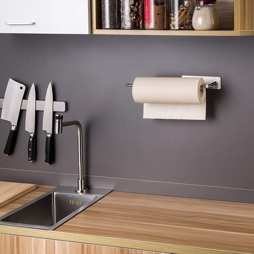 SUNTECH Paper Towel Holder Under Cabinet - Self Adhesive Towel Paper Holder S... - Picture 6 of 6