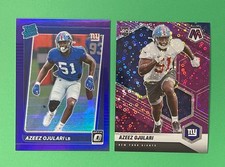 LOT OF (2) AZEEZ OJULARI ROOKIE RC #'ED 2021 PANINI DONRUSS OPTIC MOSAIC GIANTS