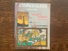 Stained Glass Vintage Portfolio Nature s Harvest 3 Projects Patterns 1978