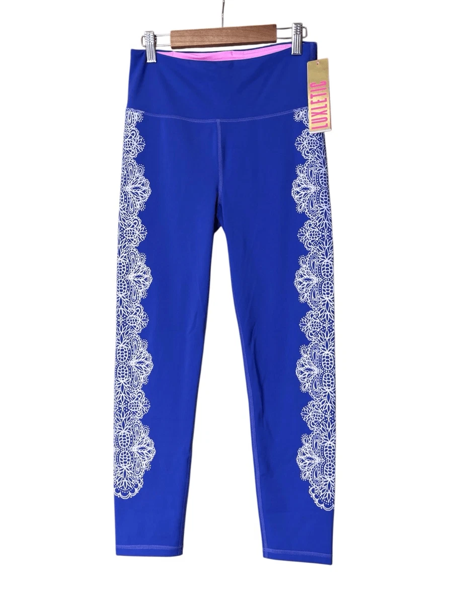 Pantalon D'entraînement / Legging Femme Lilly Pulitzer – Taille M – Floral, Taille élastique – OCCASION