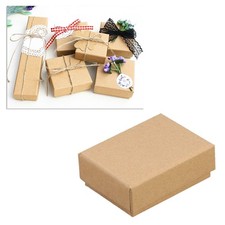 10 PCS Wedding Decoration Box Cardboard Jewelry Boxes Kraft Paper
