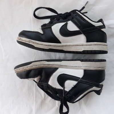 NIKE Youth Air Force 1 Low PS Panda  IF1673-100 11 C Used Fair