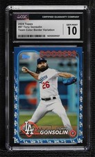 2024 Topps Series 1 Team Color Border Tony Gonsolin #87 CGC 10 Gem Mint 16ev