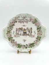 Royal Doulton Brambly Hedge -"Tea Service" Handled Bread  Butter Plate, 10 1/4"