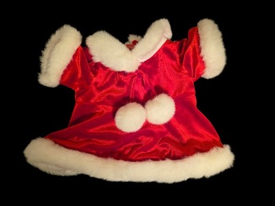 Y2K Build a Bear Mrs. Claus Dress Christmas Red Velvet White Fur Santa BABW